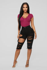 Taking The High Road Bermuda Shorts - Black Ins Street